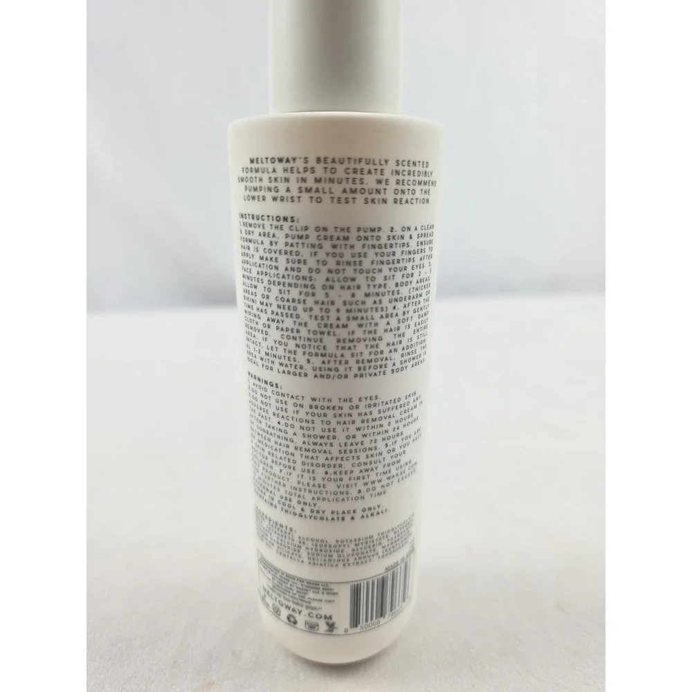 6.7oz Meltoway Hair Dissolving Cream MILK & HONEY•FACE & BODY Wakse hair remover